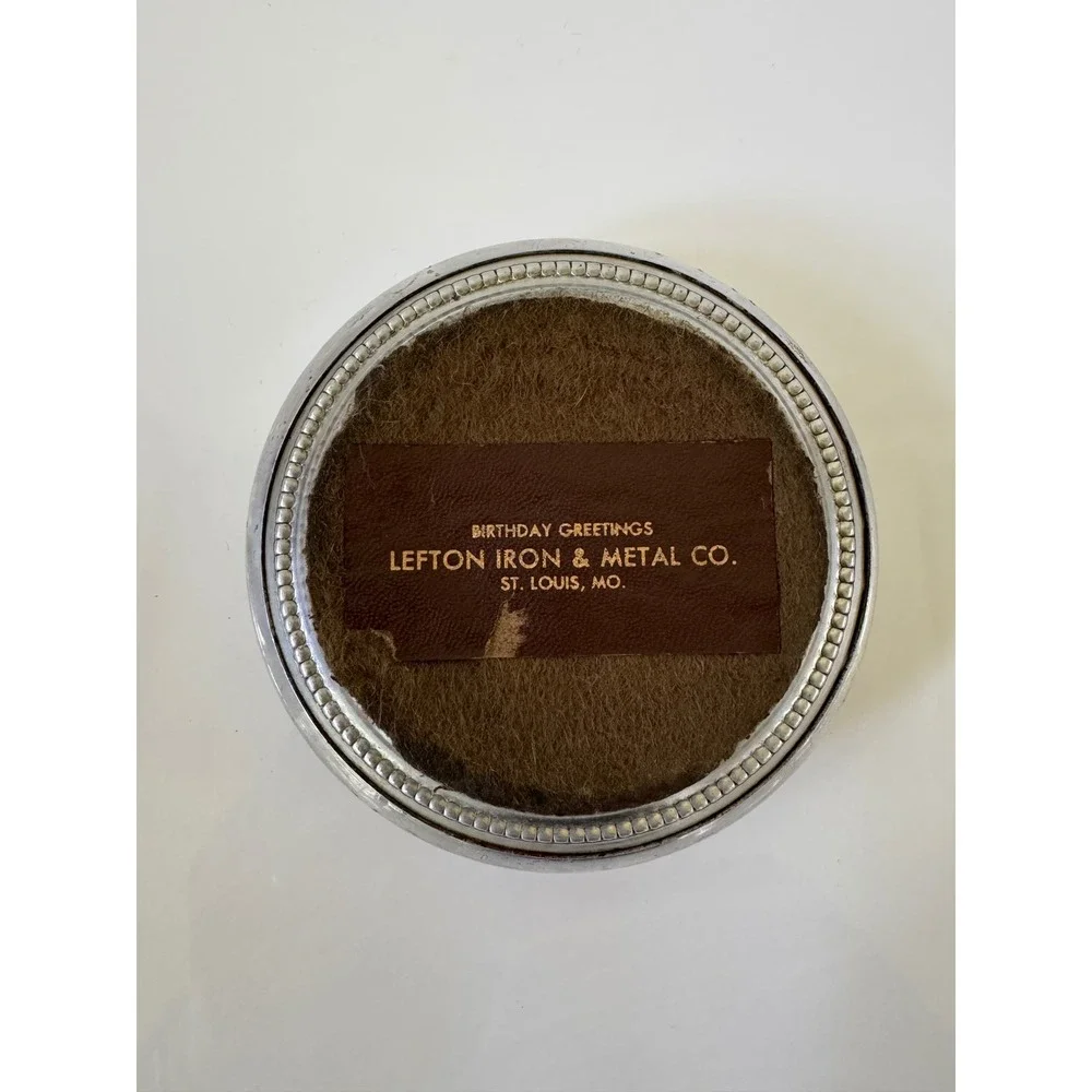 Vintage Fredric Sweney Woodcock Bird Art Metal Coaster Lefton Iron & Metal Co